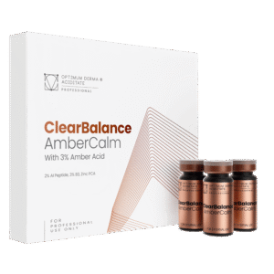 MESO cocktail set- ClearBalance AmberCalm con ácido ambérico al 3%, 4 x 10 ml