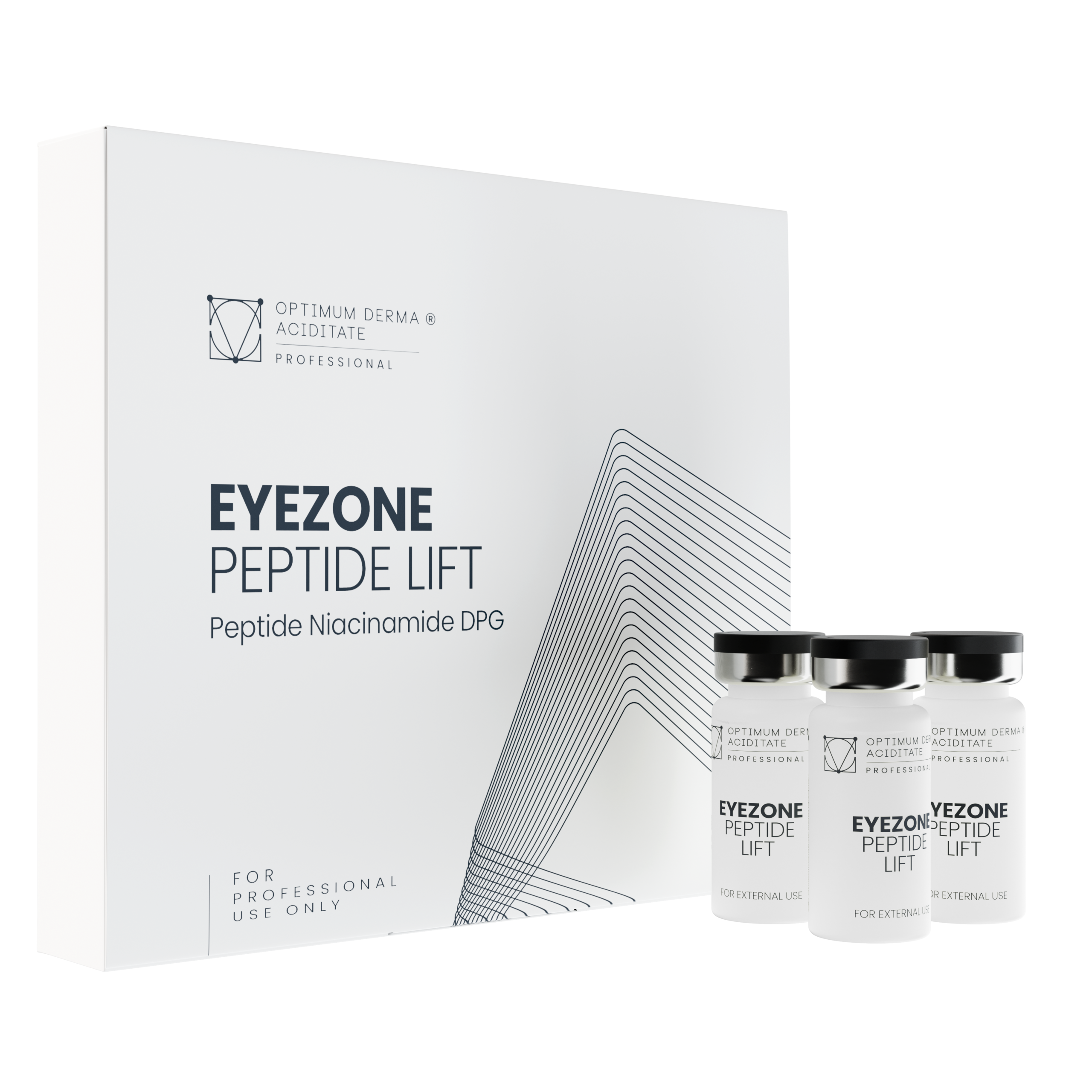 MESO cocktail set - Cóctel de mesoterapia Eyezone Peptide Lift, 4 x 10 ml
